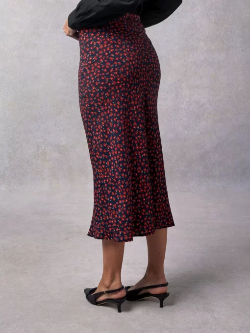 Clothing Rouje | Carina Skirt Dimanche Bucolique Marine