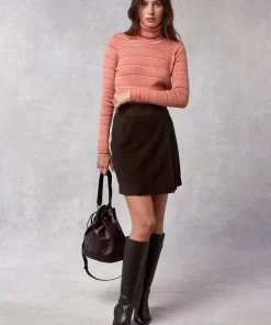 Clothing Rouje | Carine Skirt Daim Ebene