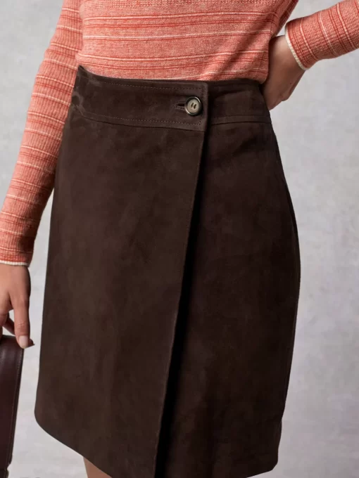 Clothing Rouje | Carine Skirt Daim Ebene