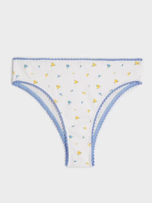 Clothing Rouje | Carmen Panties Mini Fleurs Ecru