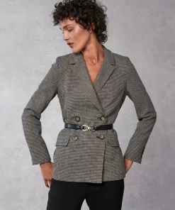 Clothing Rouje | Christian Jacket Chine Noir