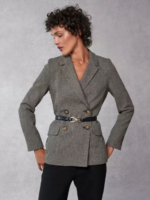 Clothing Rouje | Christian Jacket Chine Noir