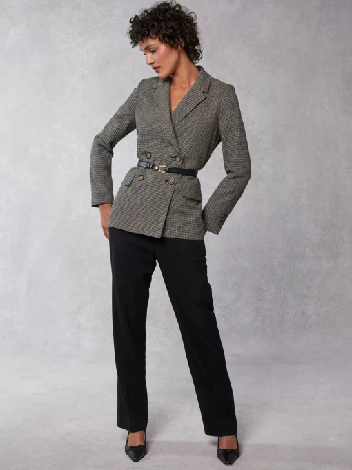 Clothing Rouje | Christian Jacket Chine Noir