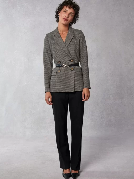 Clothing Rouje | Christian Jacket Chine Noir