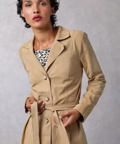 Clothing Rouje | Columbo Trench Daim Beige