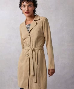 Clothing Rouje | Columbo Trench Daim Beige
