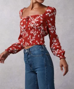Clothing Rouje | Danaella Top Cerisier Rouge
