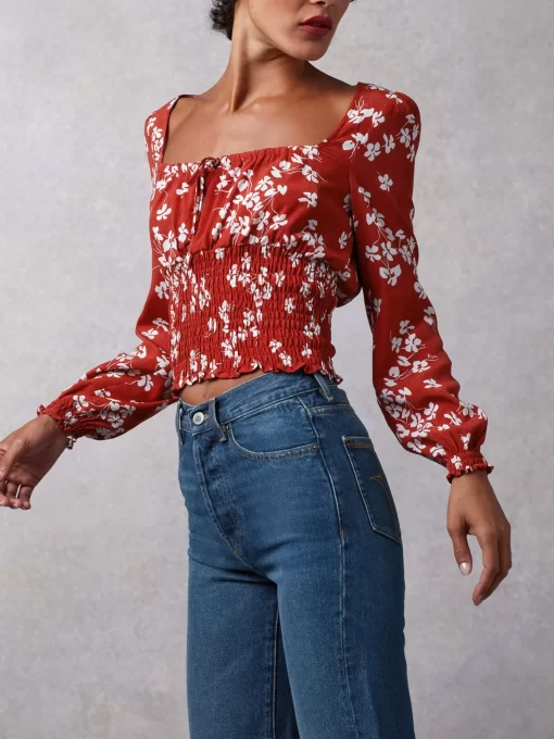 Clothing Rouje | Danaella Top Cerisier Rouge