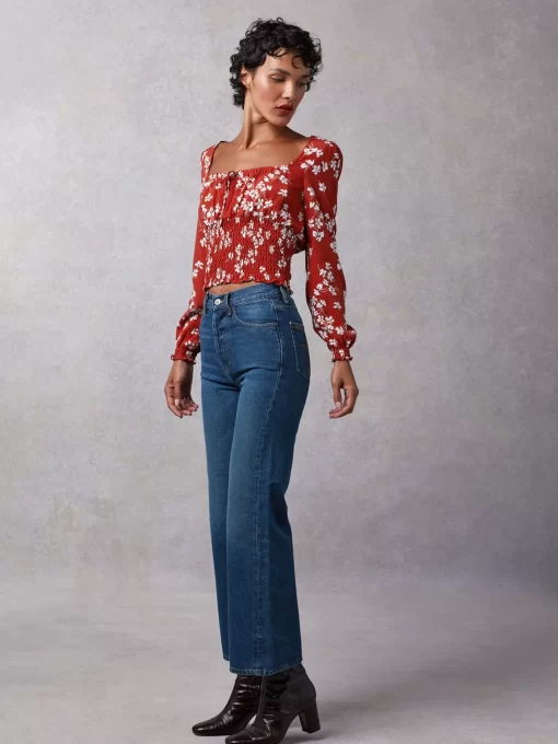 Clothing Rouje | Danaella Top Cerisier Rouge