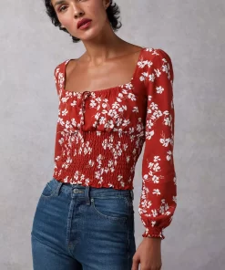 Clothing Rouje | Danaella Top Cerisier Rouge