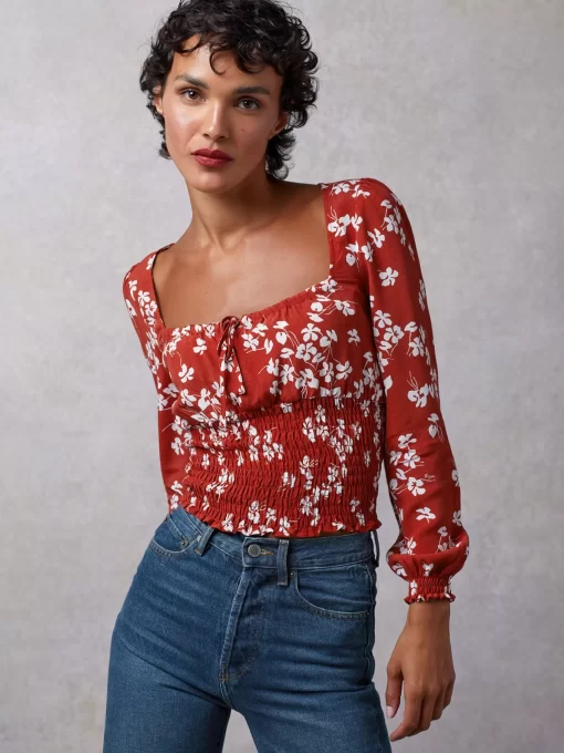 Clothing Rouje | Danaella Top Cerisier Rouge