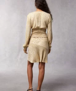 Clothing Rouje | Delia Skirt Irise Dore