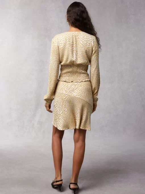 Clothing Rouje | Delia Skirt Irise Dore