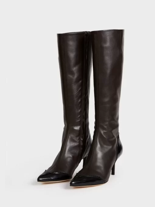 Accessories Rouje | Diva Boots Cuir Chocolat