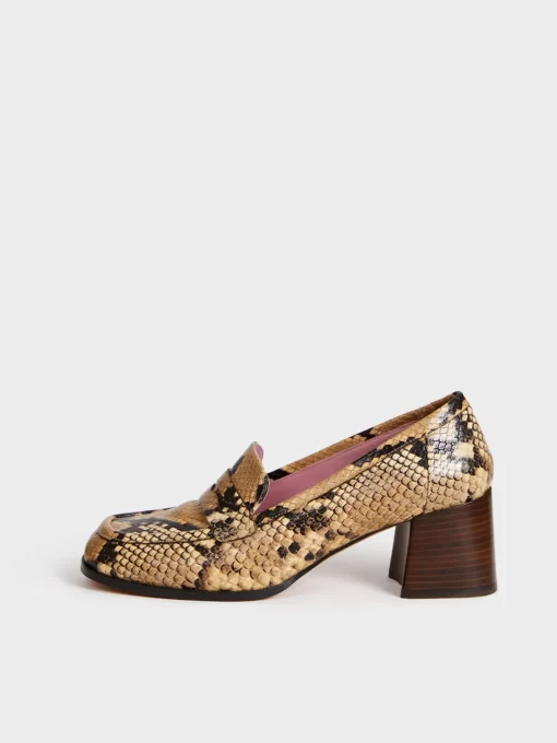 Accessories Rouje | Dorothee Loafers Python Naturel