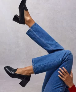 Accessories Rouje | Dorothee Loafers Python Noir