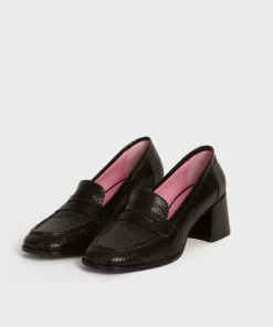 Accessories Rouje | Dorothee Loafers Python Noir