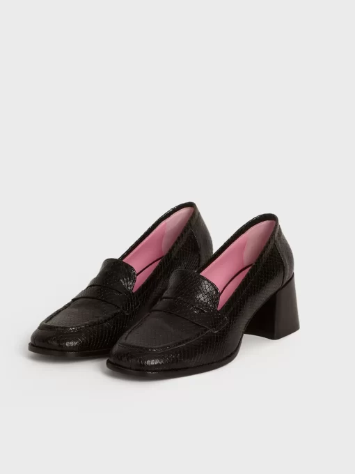 Accessories Rouje | Dorothee Loafers Python Noir