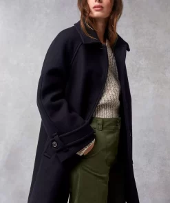 Clothing Rouje | Edwin Coat Uni Marine