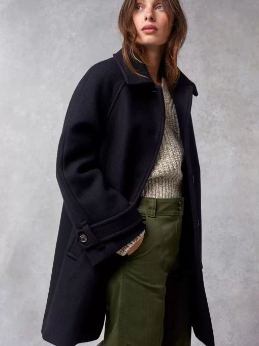Clothing Rouje | Edwin Coat Uni Marine
