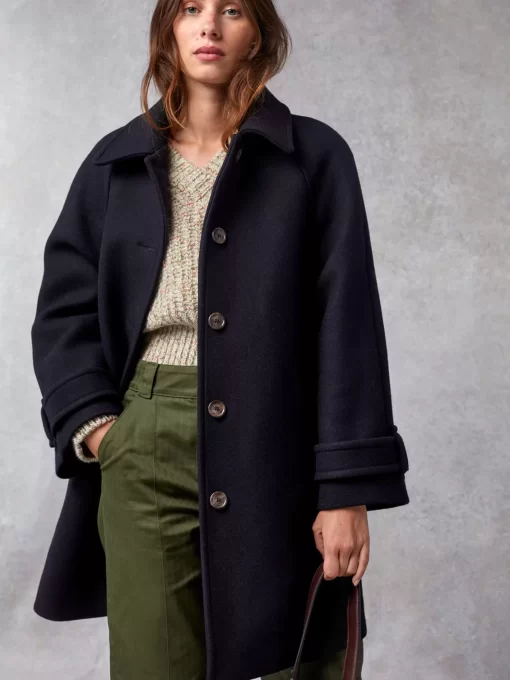 Clothing Rouje | Edwin Coat Uni Marine