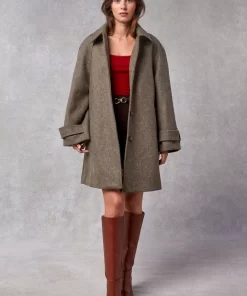 Clothing Rouje | Edwin Coat Uni Taupe