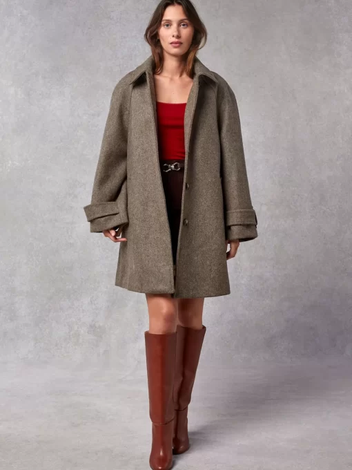 Clothing Rouje | Edwin Coat Uni Taupe