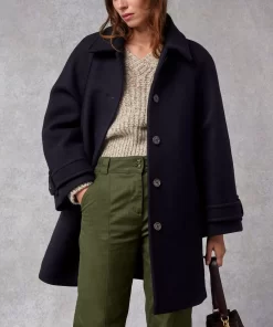 Clothing Rouje | Edwin Coat Uni Marine