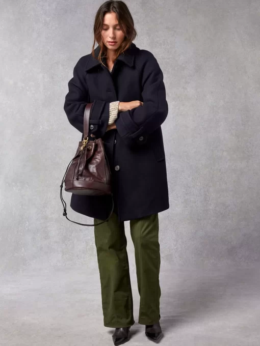 Clothing Rouje | Edwin Coat Uni Marine