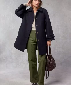 Clothing Rouje | Edwin Coat Uni Marine