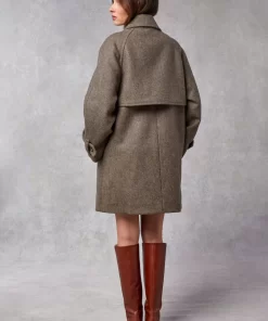 Clothing Rouje | Edwin Coat Uni Taupe