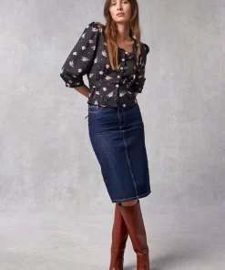 Clothing Rouje | Eleonore Top Petunias Marine