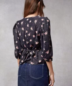 Clothing Rouje | Eleonore Top Petunias Marine
