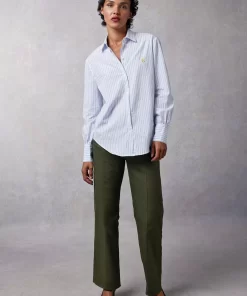 Clothing Rouje | Esteve Shirt Raye Bleu