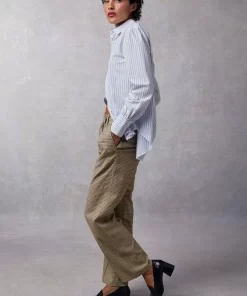 Clothing Rouje | Esteve Shirt Raye Bleu
