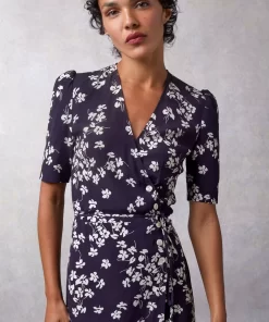 Clothing Rouje | Gabin Dress Cerisier Marine