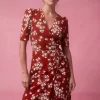 Clothing Rouje | Gabin Dress Cerisier Rouge