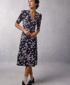 Clothing Rouje | Gabin Dress Cerisier Marine
