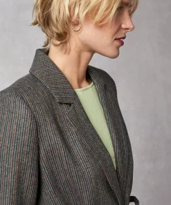 Clothing Rouje | Gaspard Jacket Chevron Raye Sapin