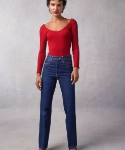 Clothing Rouje | Gio Top Uni Rouge