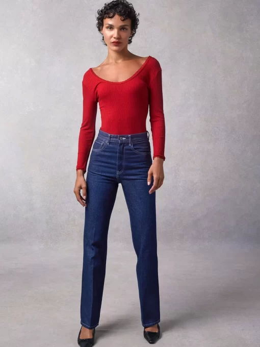Clothing Rouje | Gio Top Uni Rouge