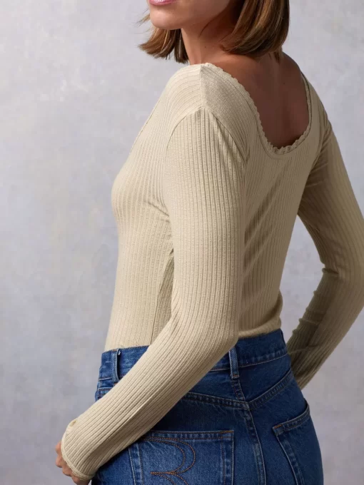 Clothing Rouje | Gio Top Creme
