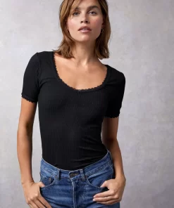 Clothing Rouje | Giuia Top Noir
