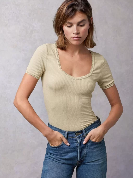 Clothing Rouje | Giuia Top Creme