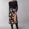 Clothing Rouje | Glorie Skirt Amaryllis Noir