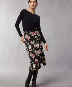 Clothing Rouje | Glorie Skirt Amaryllis Noir