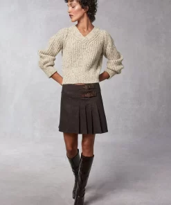 Clothing Rouje | Ilyes Skirt Tweed Marron