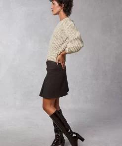 Clothing Rouje | Ilyes Skirt Tweed Marron