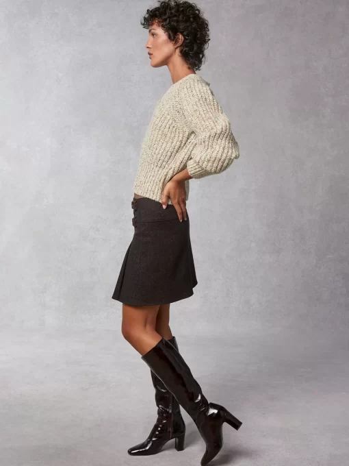 Clothing Rouje | Ilyes Skirt Tweed Marron