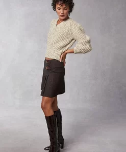 Clothing Rouje | Ilyes Skirt Tweed Marron